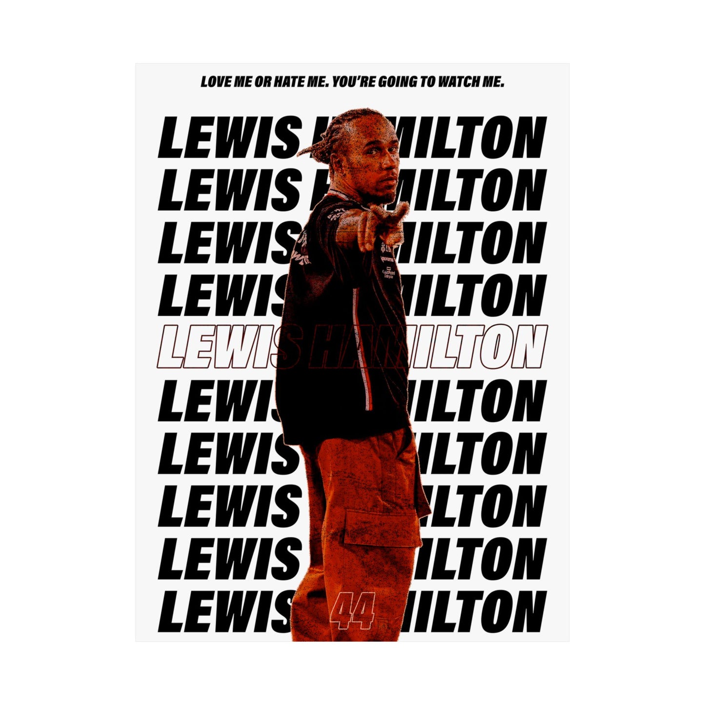 Lewis Hamilton Formula One Poster | Mercedes | Formula 1 | 18" x 24" F1 Wall Art | Motorsports Decor for Racing Fans