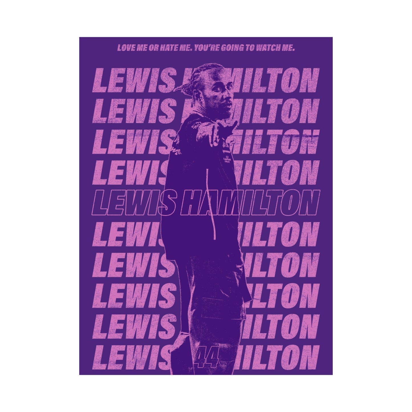 Lewis Hamilton Formula One Poster | Mercedes | Formula 1 | 18" x 24" F1 Wall Art | Motorsports Decor for Racing Fans