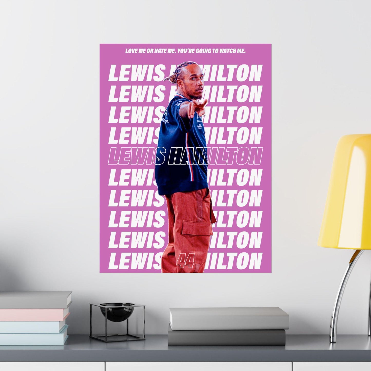 Lewis Hamilton Formula One Poster | Mercedes | Formula 1 | 18" x 24" F1 Wall Art | Motorsports Decor for Racing Fans
