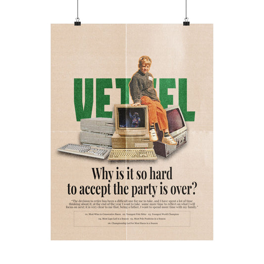 SZA Inspired Sebastian Vettel Retirement Poster