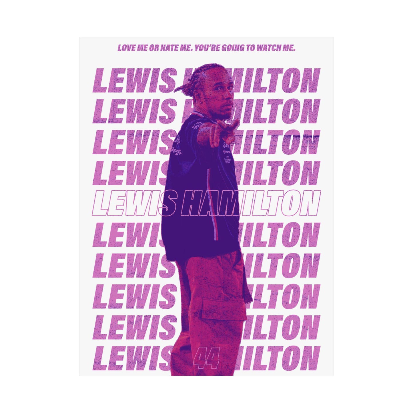 Lewis Hamilton Formula One Poster | Mercedes | Formula 1 | 18" x 24" F1 Wall Art | Motorsports Decor for Racing Fans