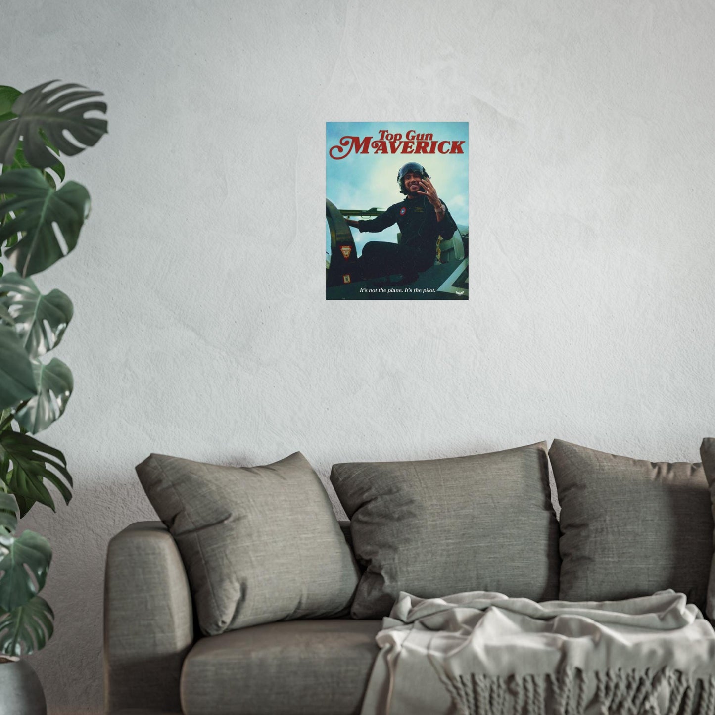Lewis Hamilton Formula One Poster | Top Gun Maverick | Formula 1 | 16' x 20' F1 Wall Art | Motorsports Decor for Racing Fans