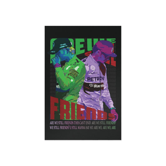 Brocedes "Are We Still Friends" Lewis Hamilton Nico Rosberg Postcards