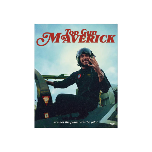 Lewis Hamilton Formula One Poster | Top Gun Maverick | Formula 1 | 16' x 20' F1 Wall Art | Motorsports Decor for Racing Fans